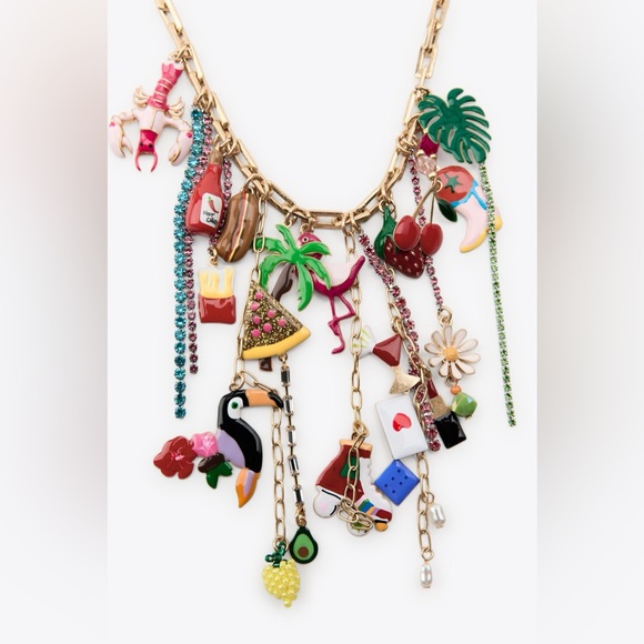 ZARA CHARM LINK NECKLACE - Picture 4 of 4